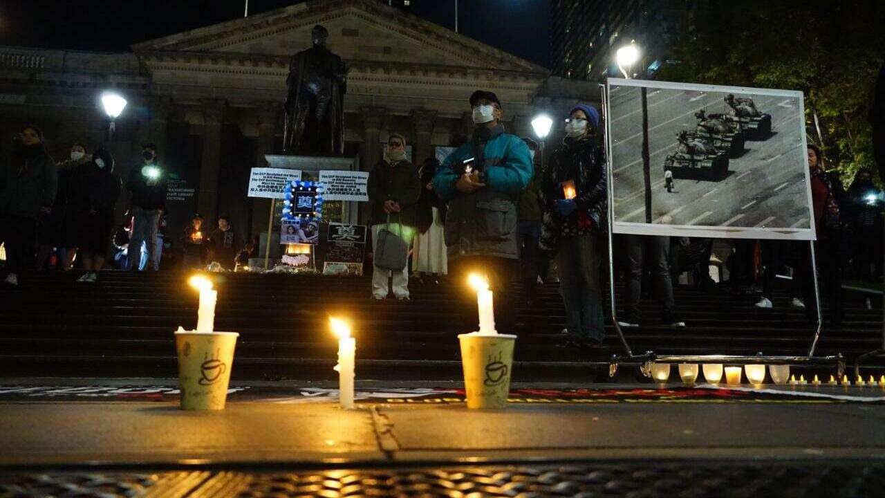 Tiananmen Massacre commemoration in Melbourne, 2020