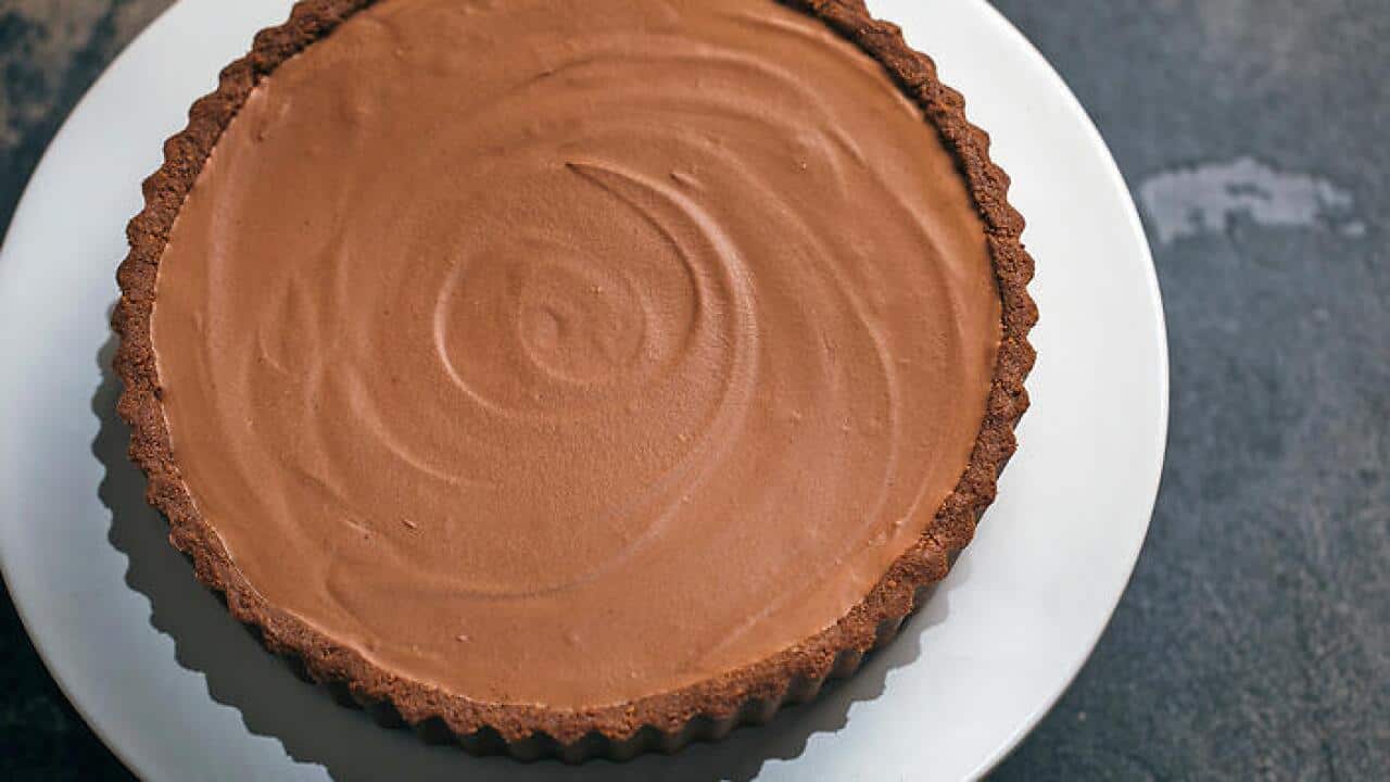 Chocolate tart: You can't go past this classic French dessert.