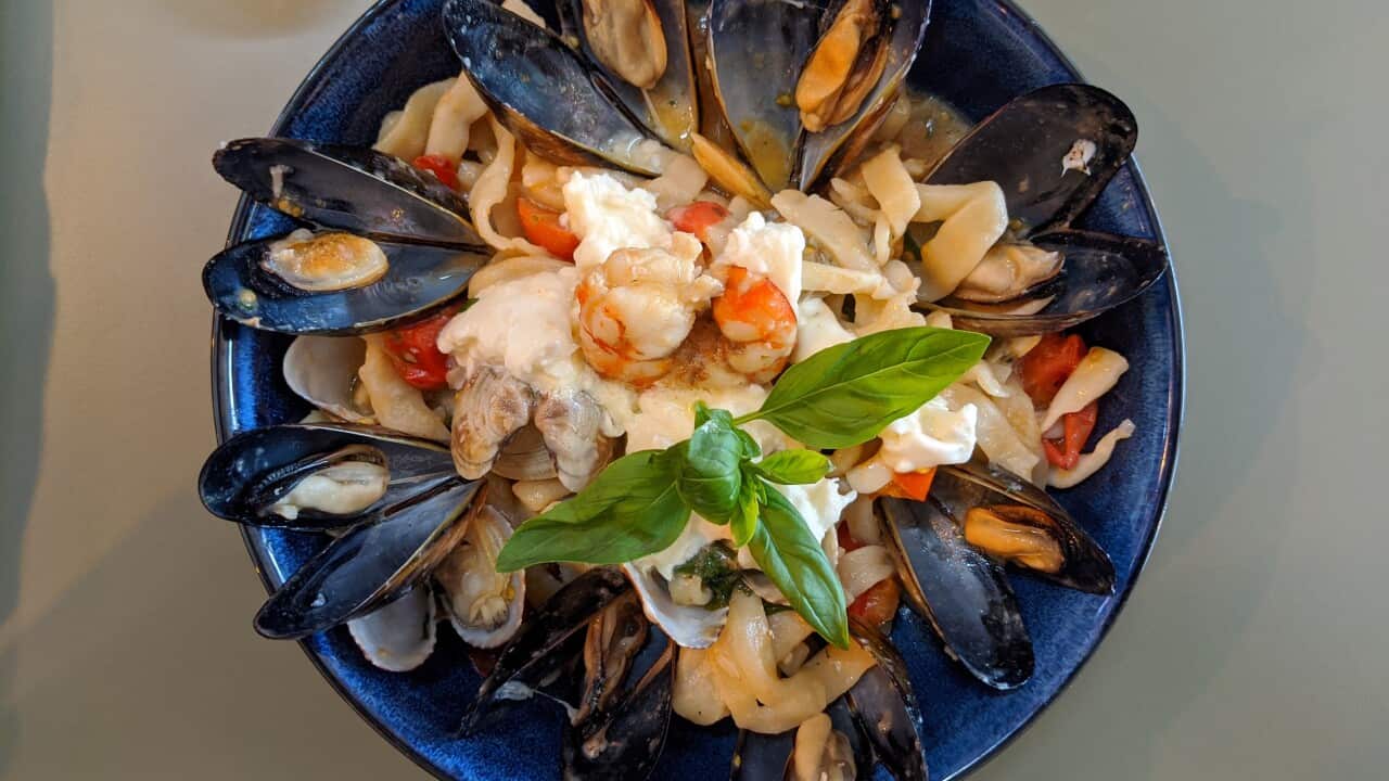 I pici allo scoglio proposti da Cirelli & Co, ristorante italiano di Brunswick West, a Melbourne