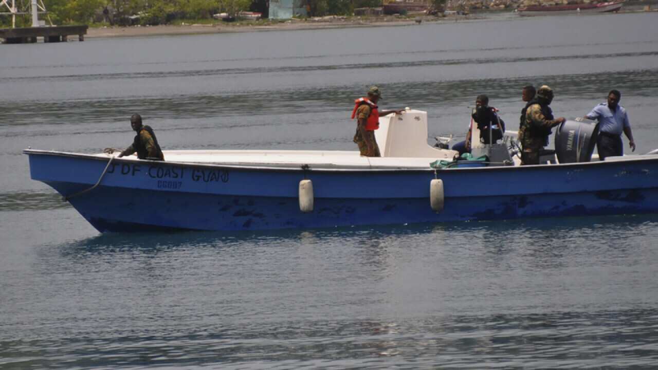 Rescue crews searching a plane off Jamaica's coast.