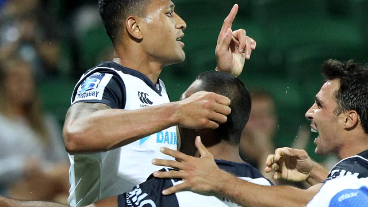 Israel Folau of the Waratahs