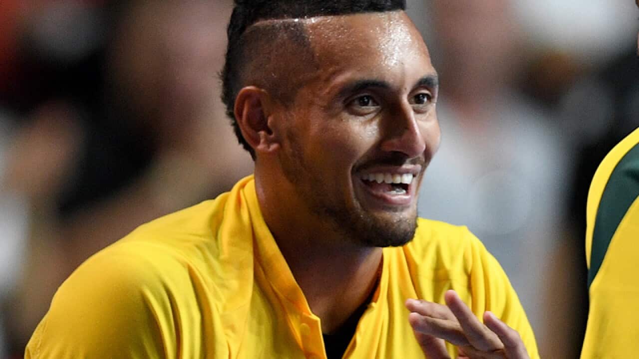 Nick Kyrgios of Australia
