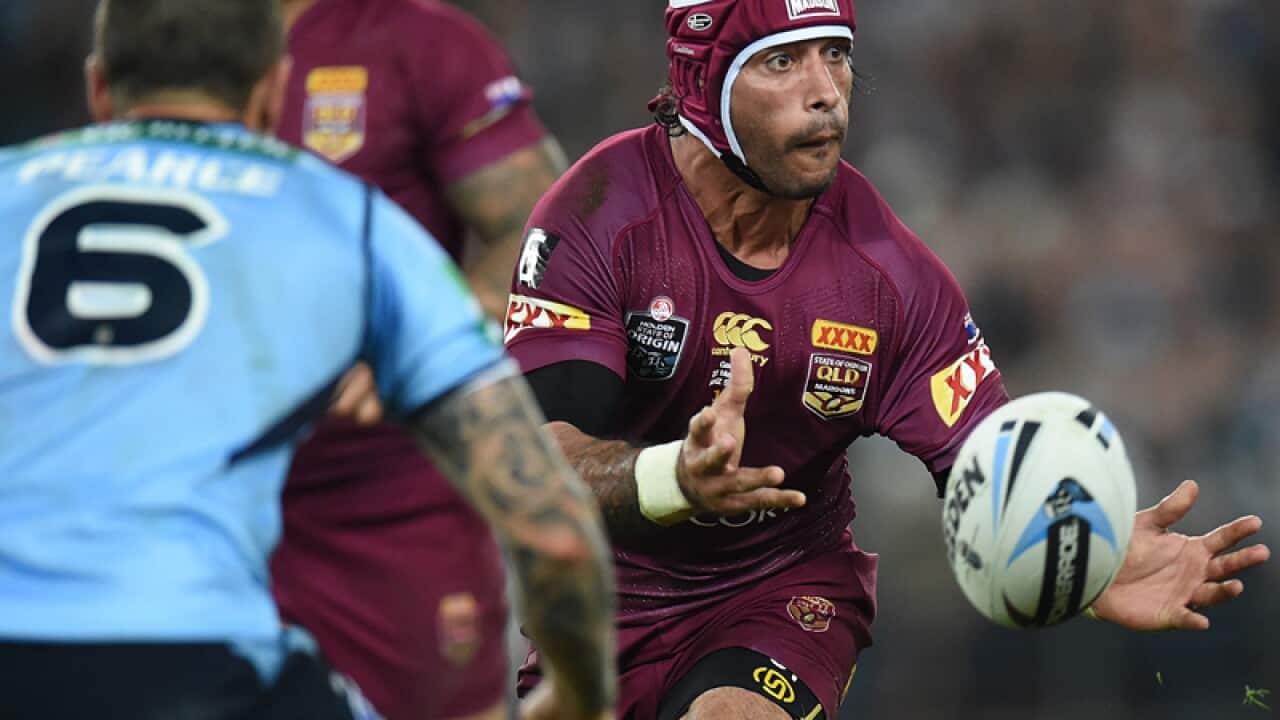 Johnathan Thurston of the Maroons