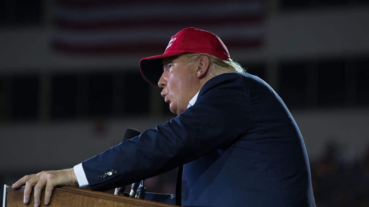 Republican Presidential Candidate Donald Trump's Rally in Mobile Alabama