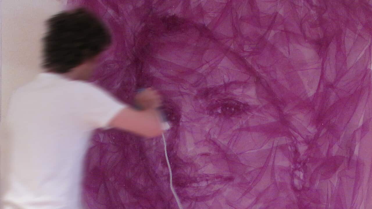 Benjamin Shine Kunst aus Tüll