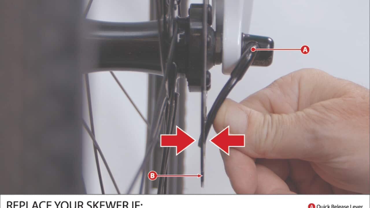 Bad quick release skewer