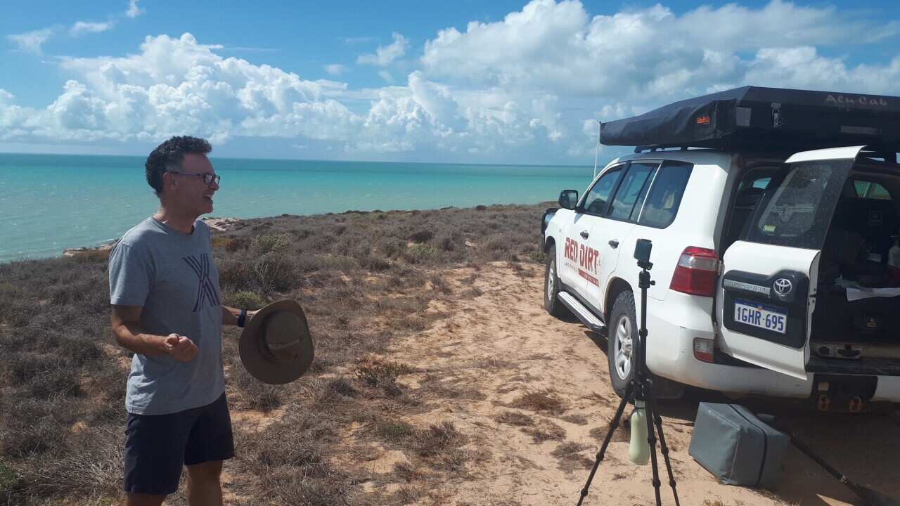 Chris Tallentire sur Dirk Hartog island en WA