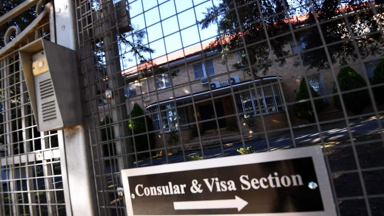 圖為在坎培拉的俄羅斯大使館。俄羅斯原本計劃在使館區租用地皮建新大使館,但國家首都管理局指使館工程已超過3年限期,宣布終止租約。