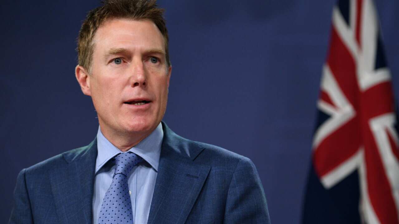 Attorney-General Christian Porter addressing the media (AAP)