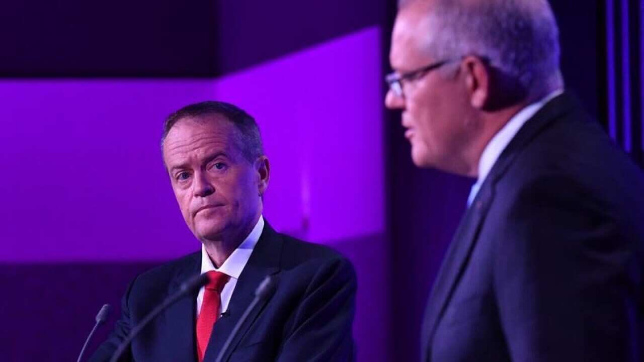 Opposition Leader Bill Shorten and Prime Minister Scott Morrison.