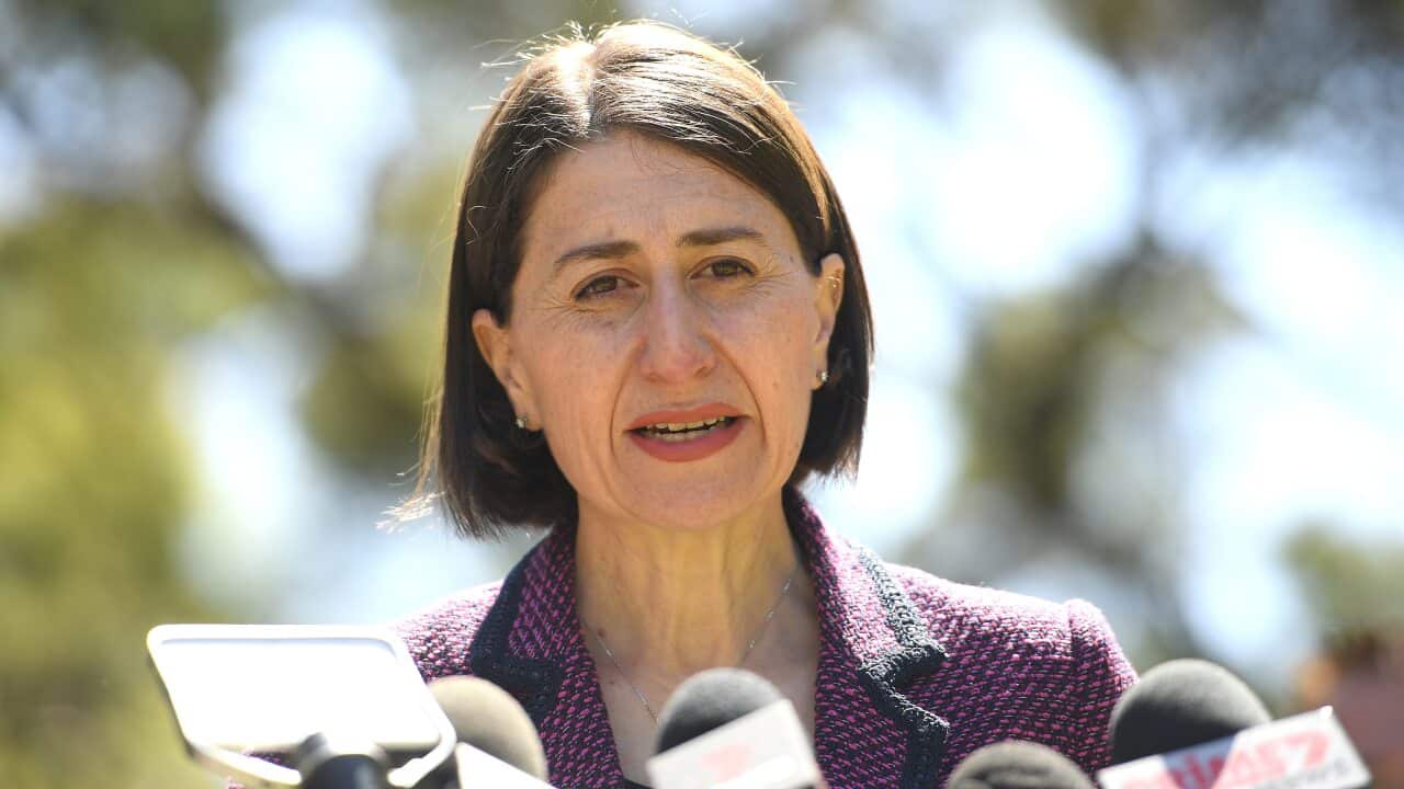 NSW Premier Gladys Berejiklian addresses media as she gives a COVID-19 update at NSW Parliament House in Sydney, Wednesday, September 23, 2020. (AAP Image/Dan Himbrechts) NO ARCHIVING