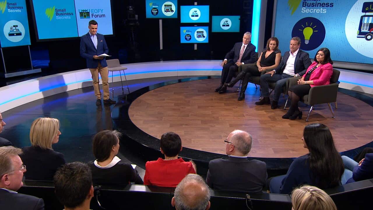 Small Business Secrets - End of Financial Year forum panelists.
