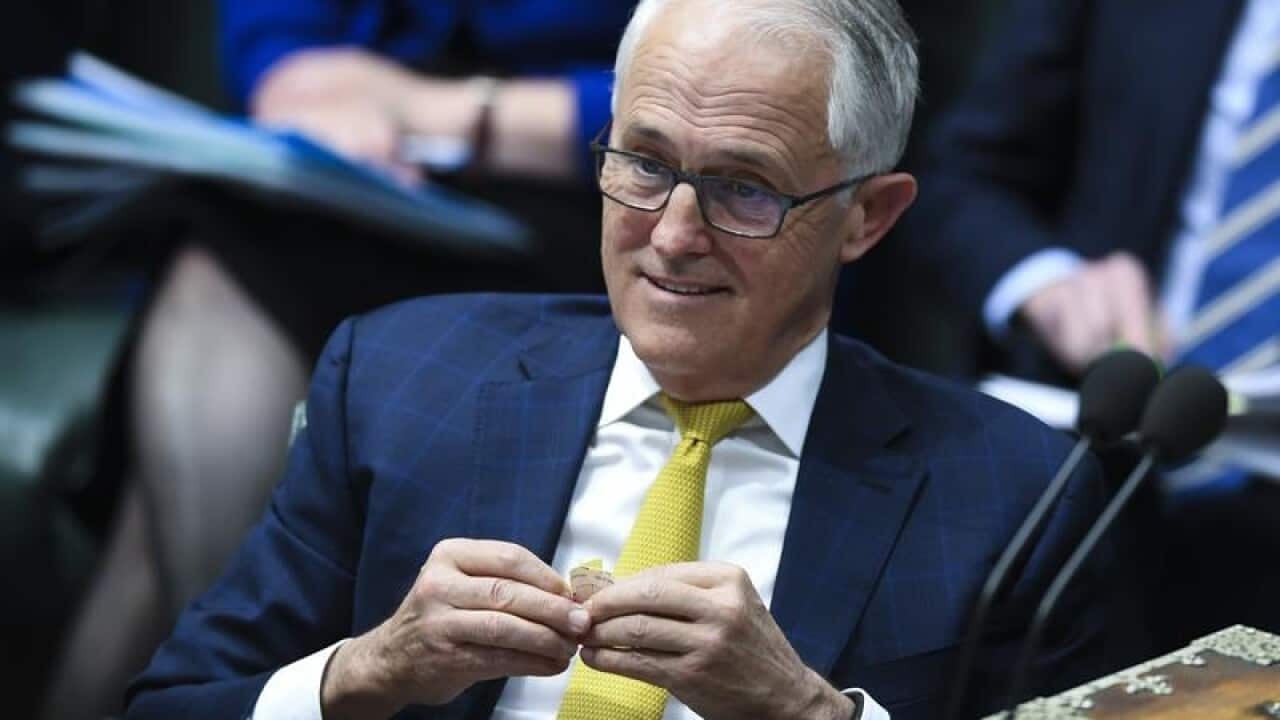 Prime Minister Malcolm Turnbull in the House of Representatives.