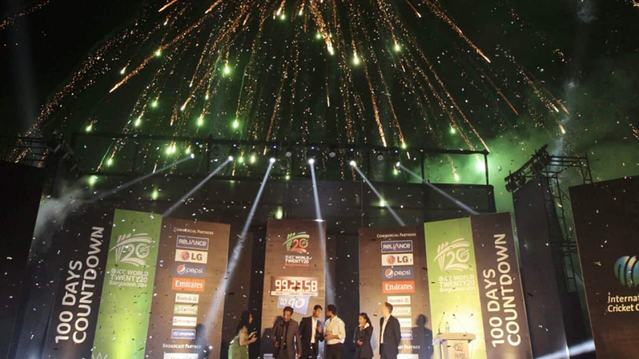 A general view of the 100 days countdown event for the Twenty20