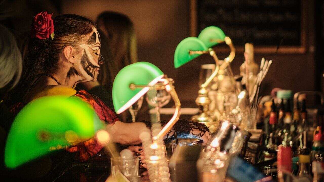 Halloween party at The Bibliotheca Bar & Book Exchange