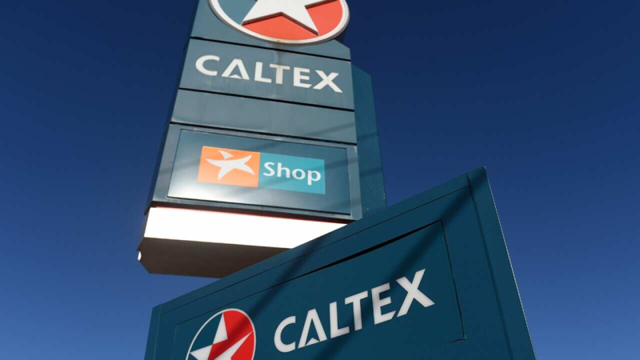 Signage at a Caltex service station