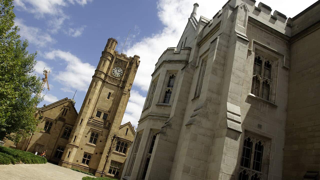 Generic photos of Melbourne University in Melbourne on Tuesday January 19, 2010. (AAP Image/Luis Enrique Ascui) NO ARCHIVING