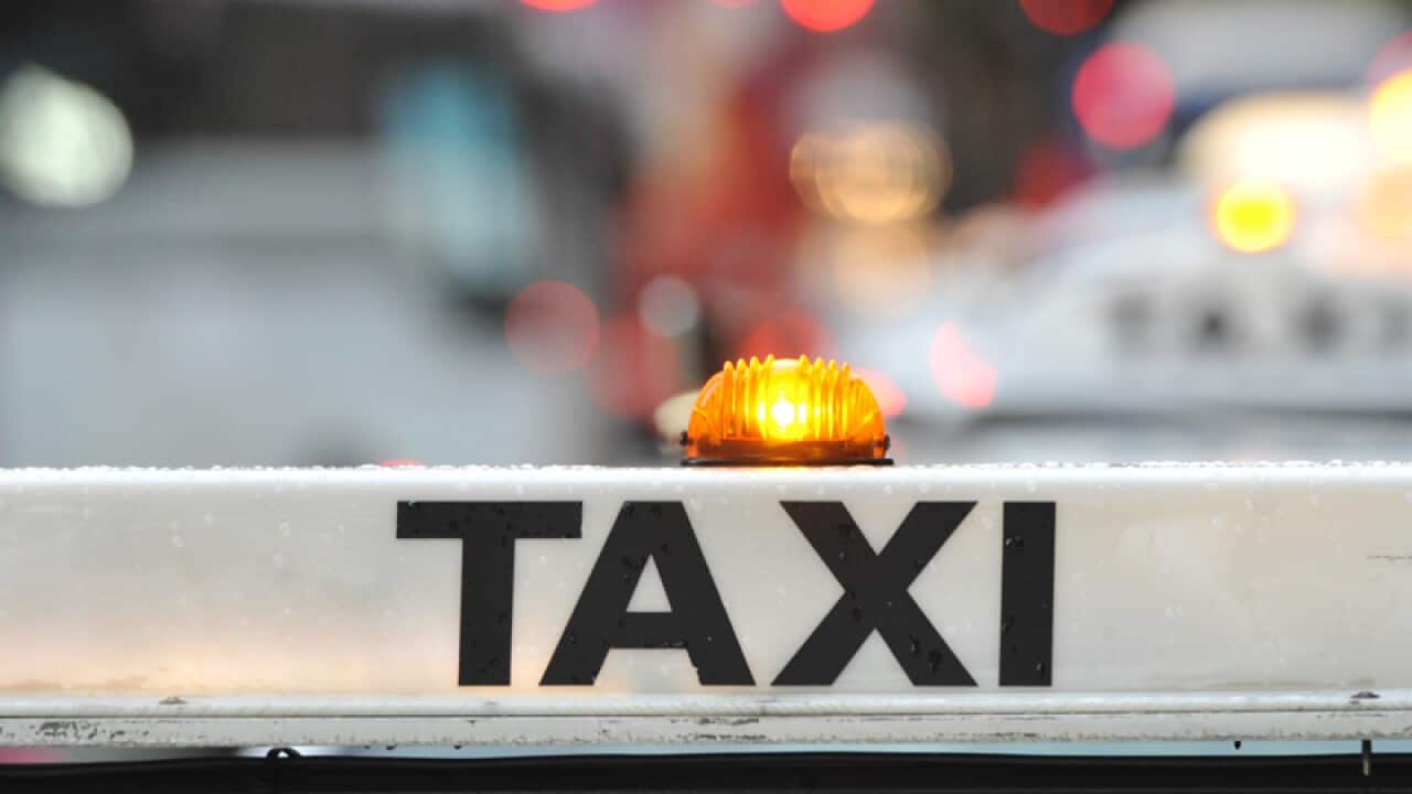 A taxi.