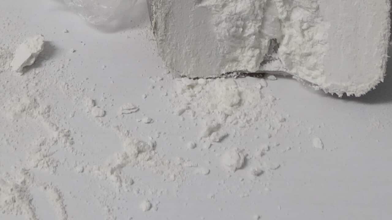 A bar of soap filled with cocaine seized by Australian Federal Police