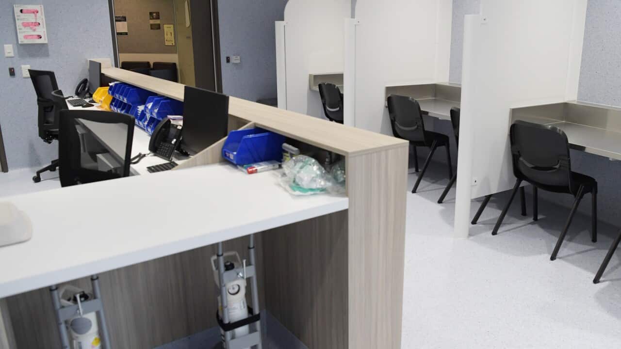 The facilities at the new Medically Supervised Injecting Room in Melbourne