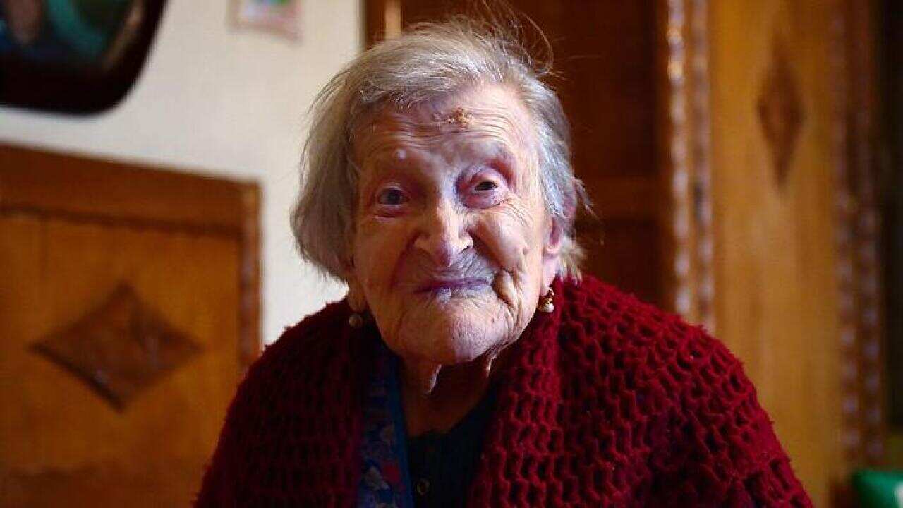 The world's oldest person, 116 year old Emma Morano, poses in Verbania, North Italy, on May 14, 2016. (Olivier Morin/AFP/Getty Images)