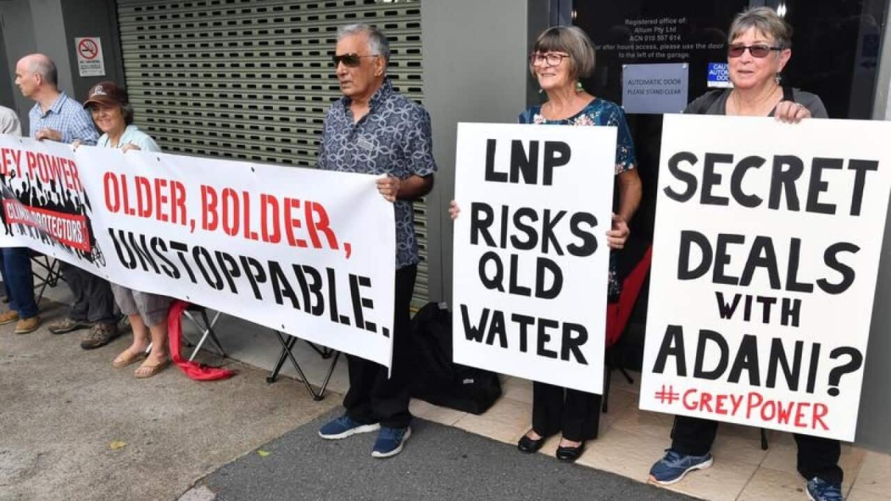 ANTI ADANI PROTEST BRISBANE