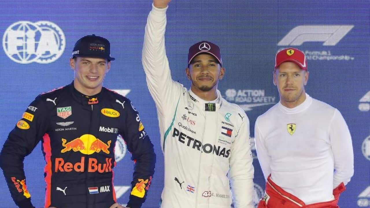 Mercedes driver Lewis Hamilton