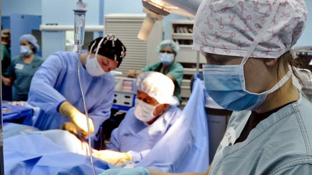 Representative image of a man undergoing surgery in hospital