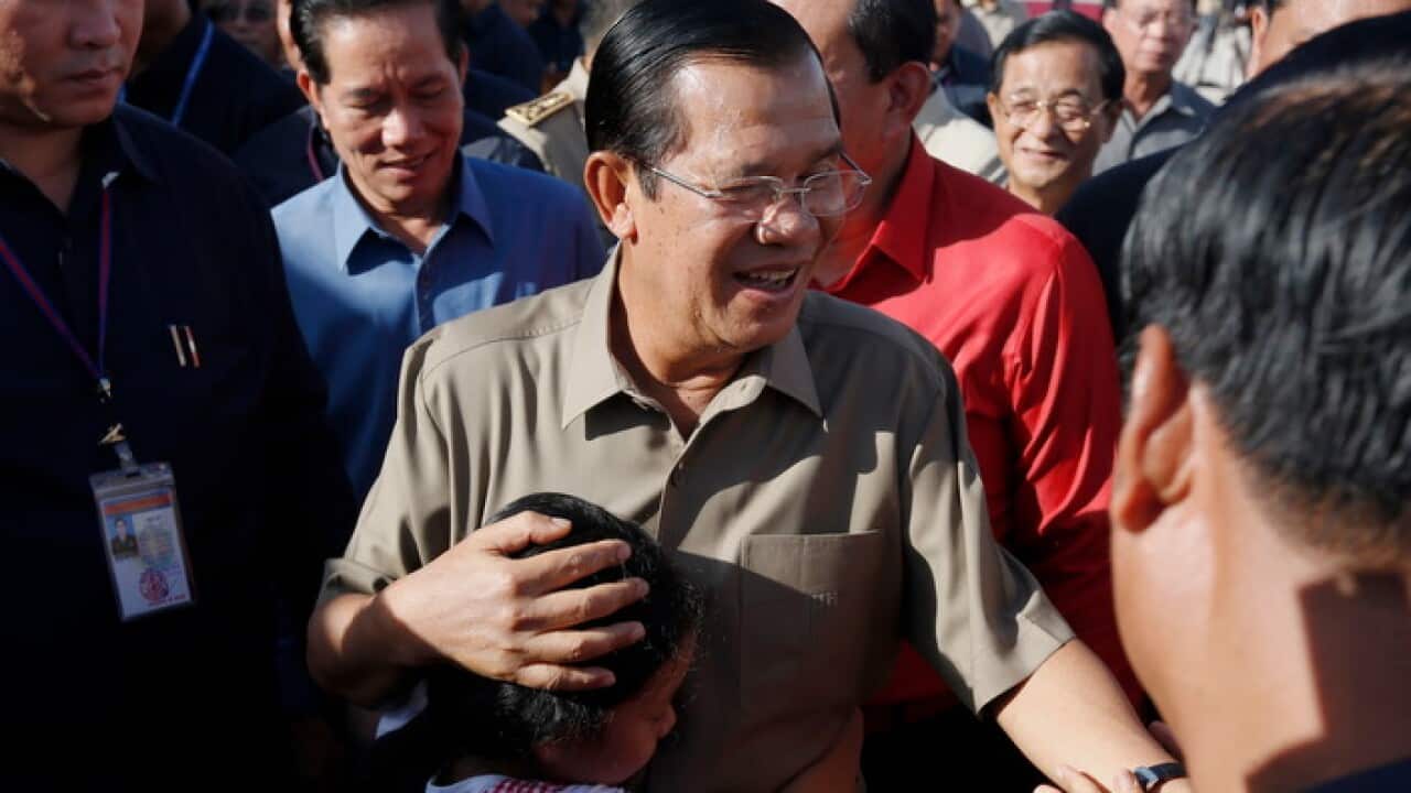 Cambodian prime minister Hun Sen (AAP)
