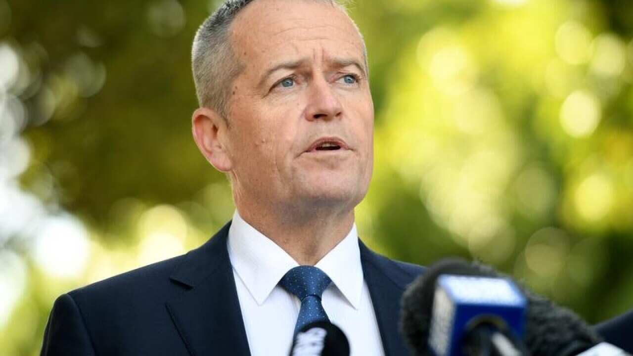 Bill Shorten addresses the media