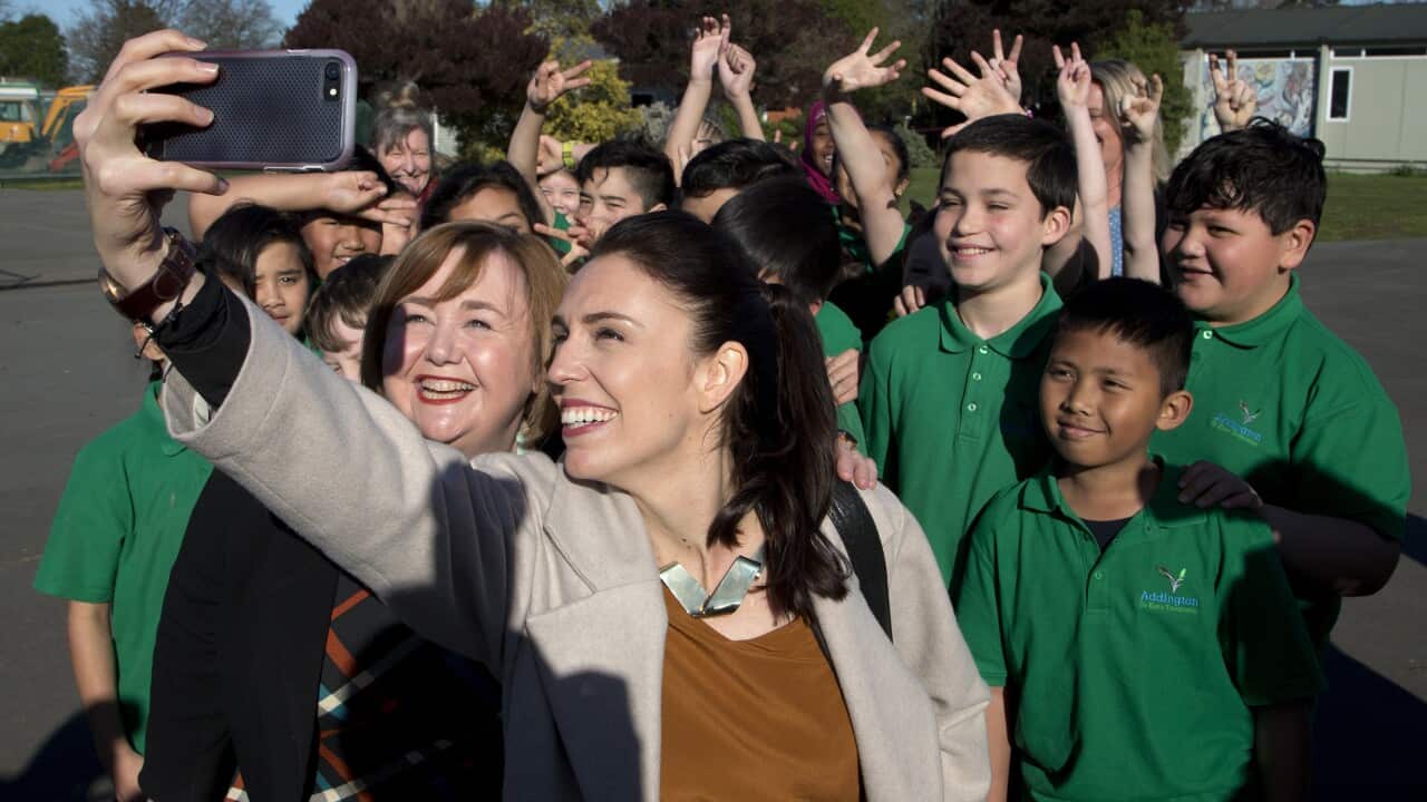 Jacinda Ardern.