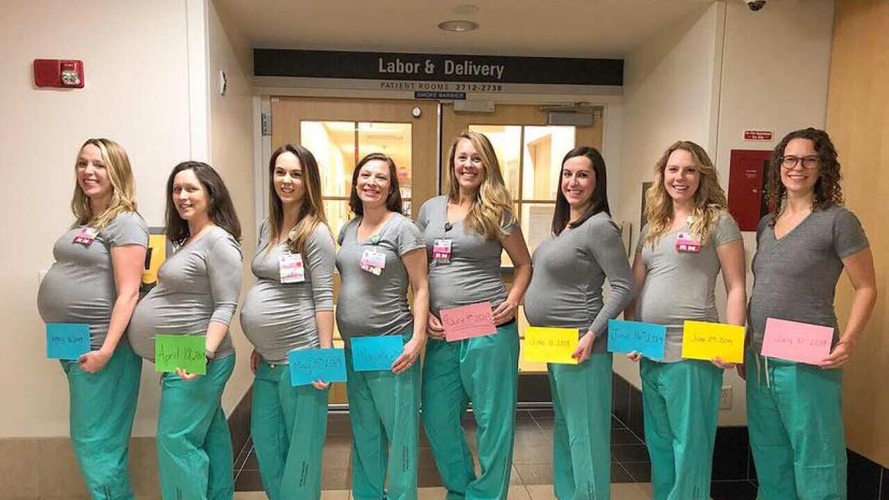 9 nurses in Maine hospital's labor unit expecting at same time