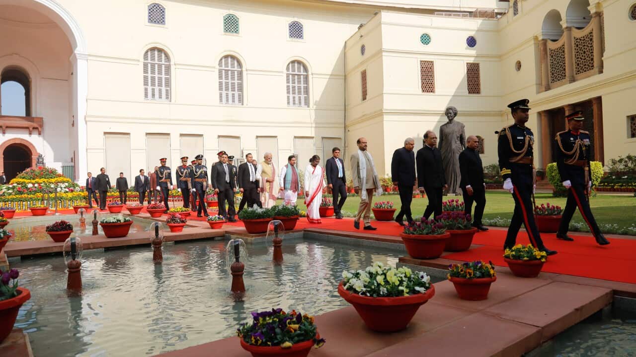 Parliament Budget Session 2023 begins in New Delhi, India - 31 Jan 2023