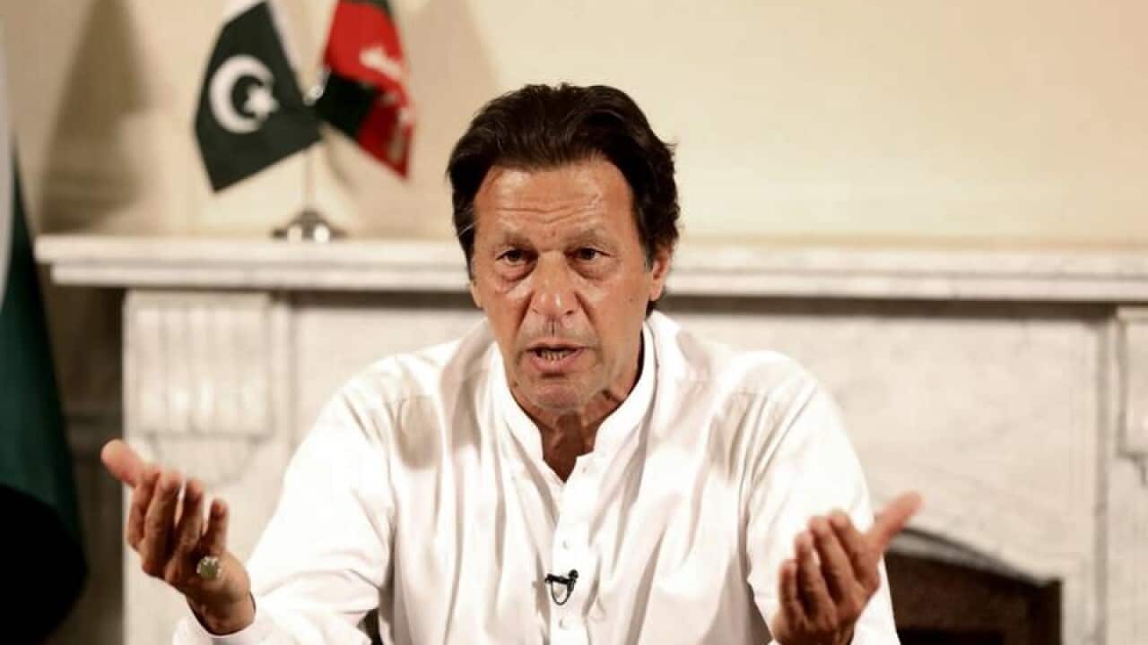 Imran Khan declared Pakistan election win.