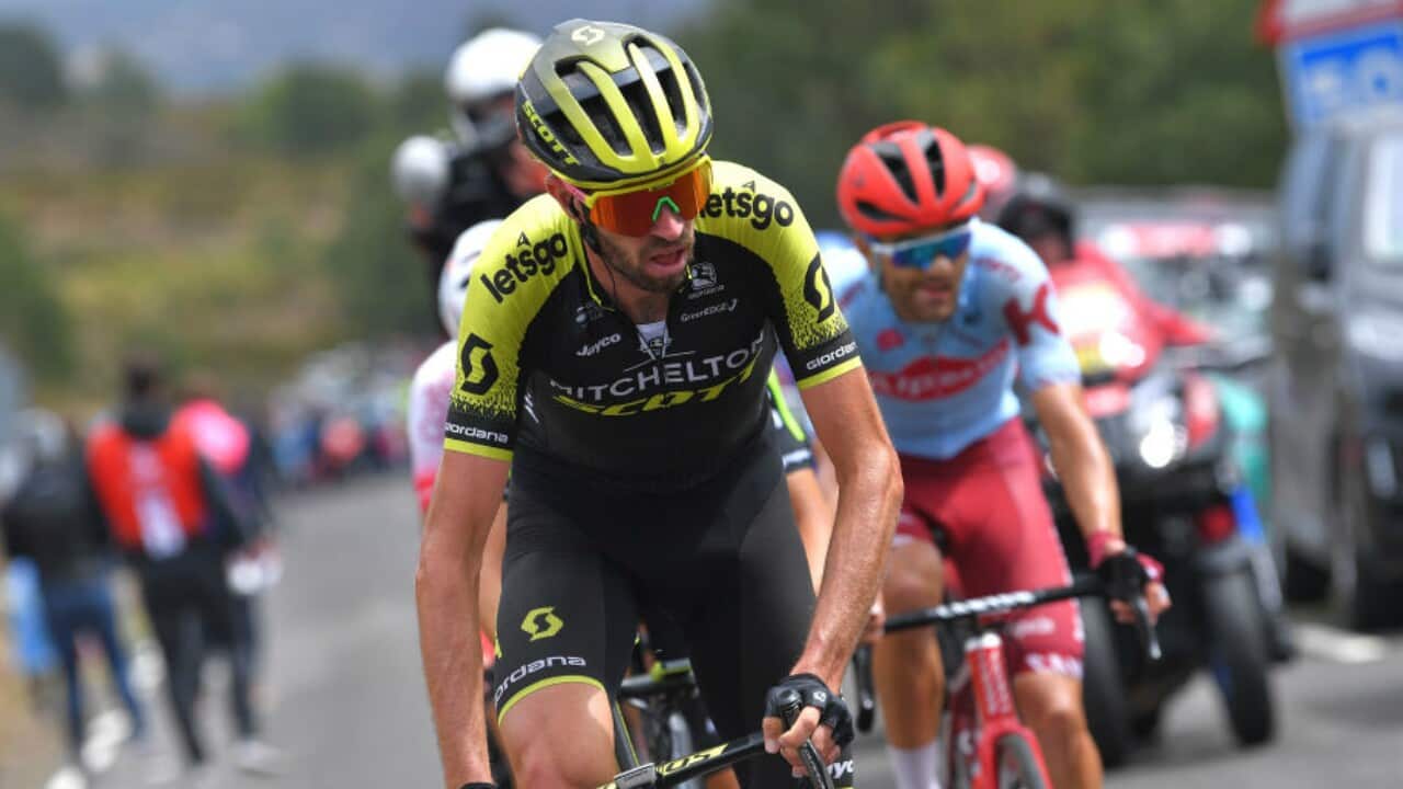 Damian Howson at the Vuelta a Espana in 2019