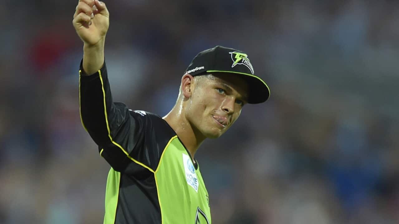 Chris Green during a Sydney Thunder match.