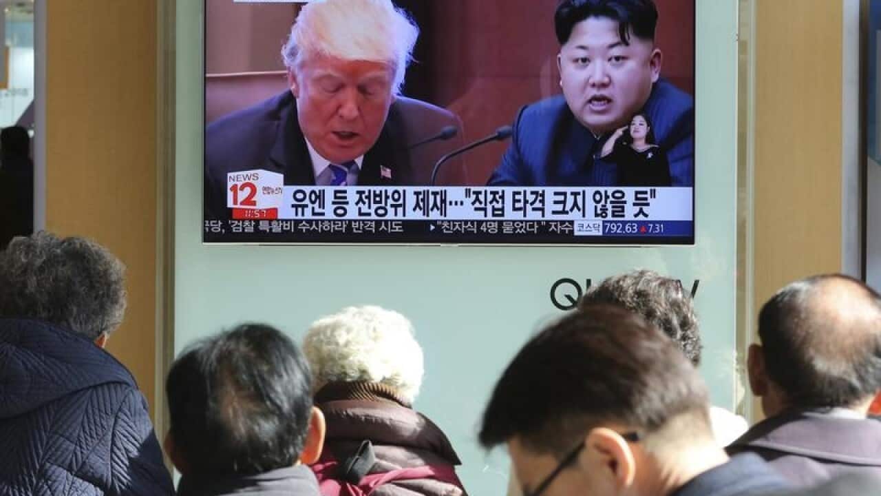 Donald Trump has again lashed out at North Korea's Kim Jong Un.