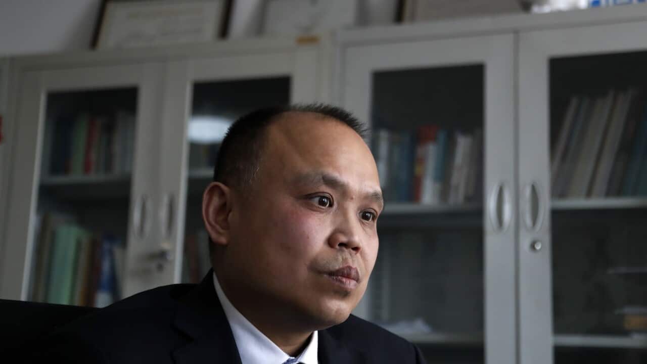(File Image) Chinese lawyer Yu Wensheng.