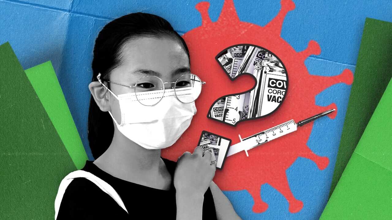 An adolescent receives a COVID-19 vaccine shot as the rollout opens to teenagers in many countries.