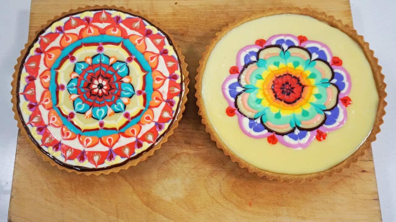 Mandala cheesecake