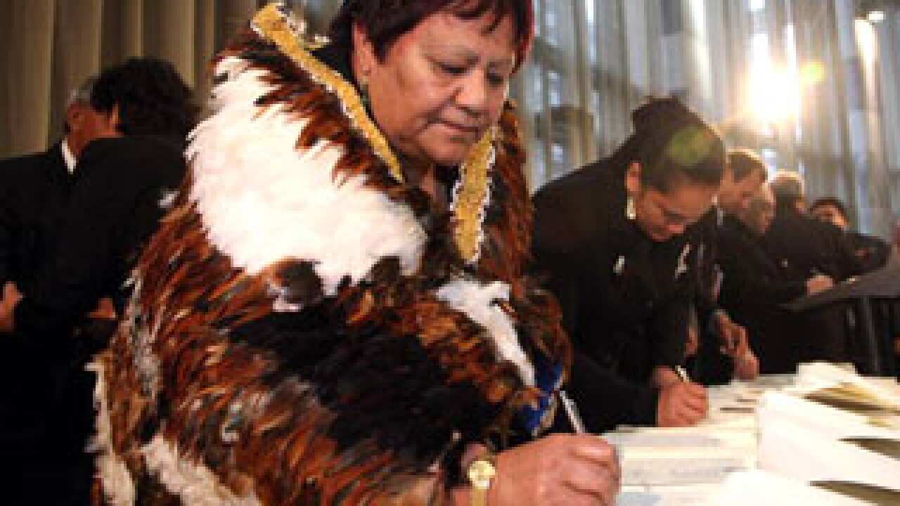 Maori payout signing