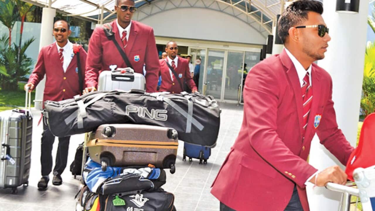 WI Cricket team arrives Sri Lanka