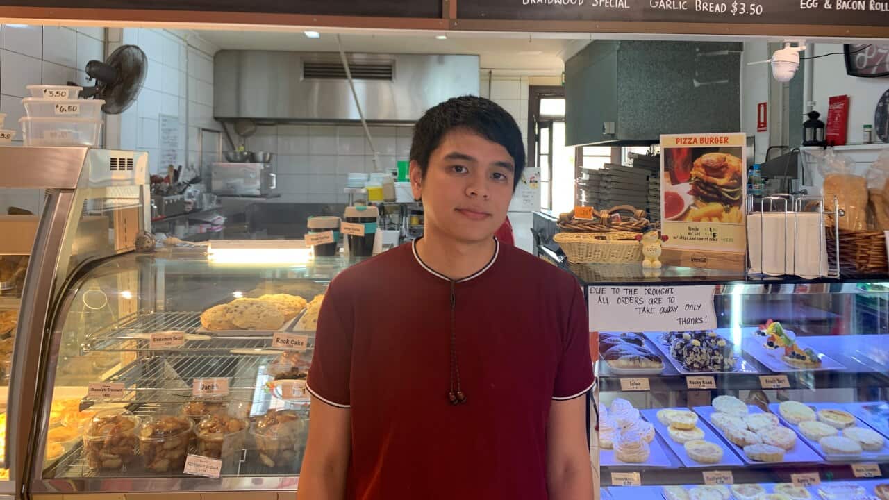 Marco Cuevas at his family's Nerson's cafe in Braidwood.