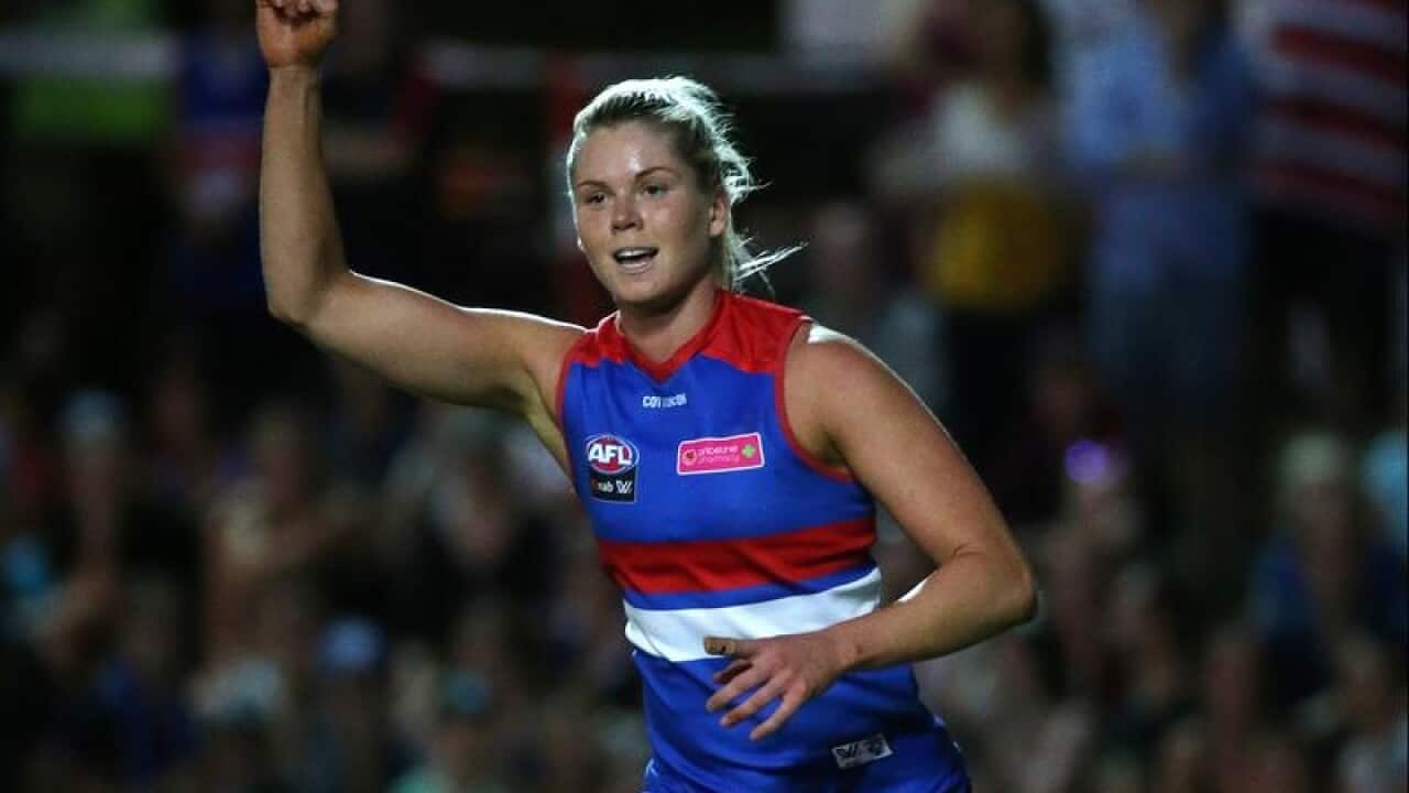 Katie Brennan of the Western Bulldogs