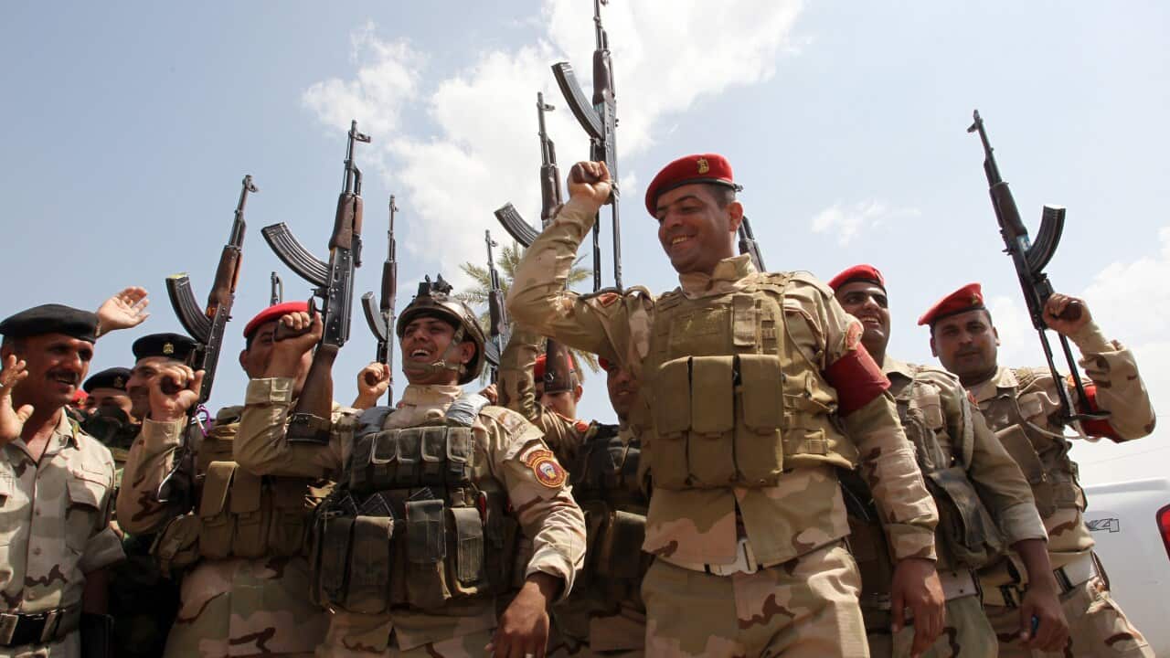 Security forces in Iraq say they have begun clearing "terrorists" out of cities (Getty/AFP)