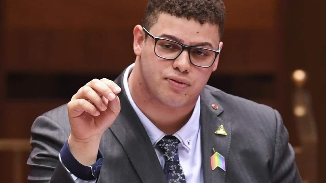 Greens Senator Jordon Steele-John delivers his maiden speech