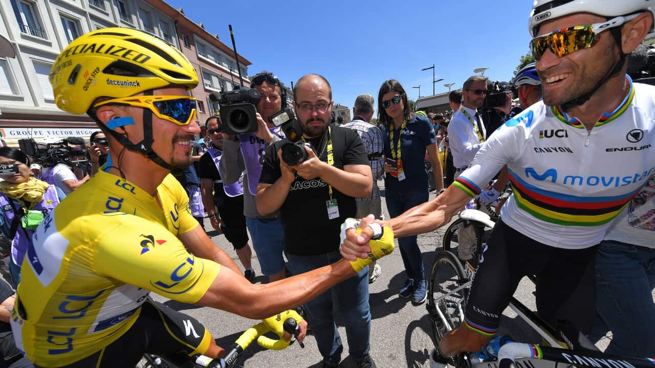 Julian Alaphilippe, Alejandro Valverde, Tour de France 2019, Stage 5