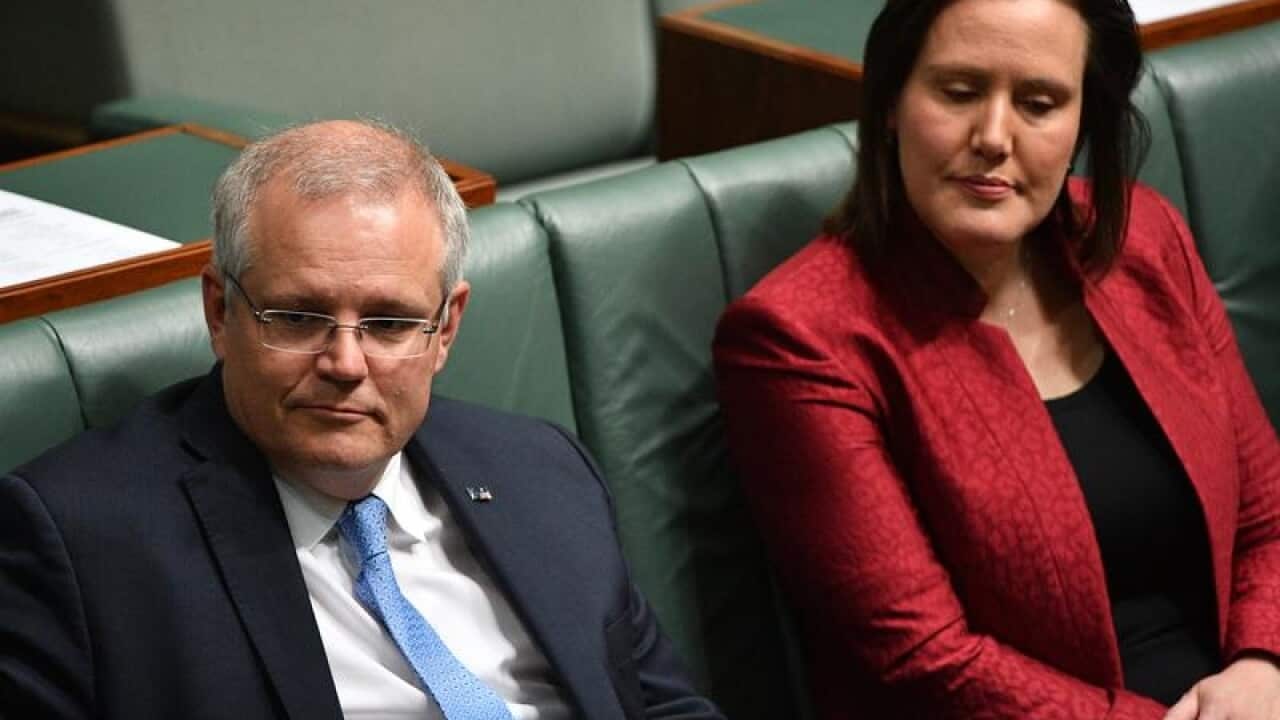 Prime Minister Scott Morrison and jobs minister Kelly O'Dwyer