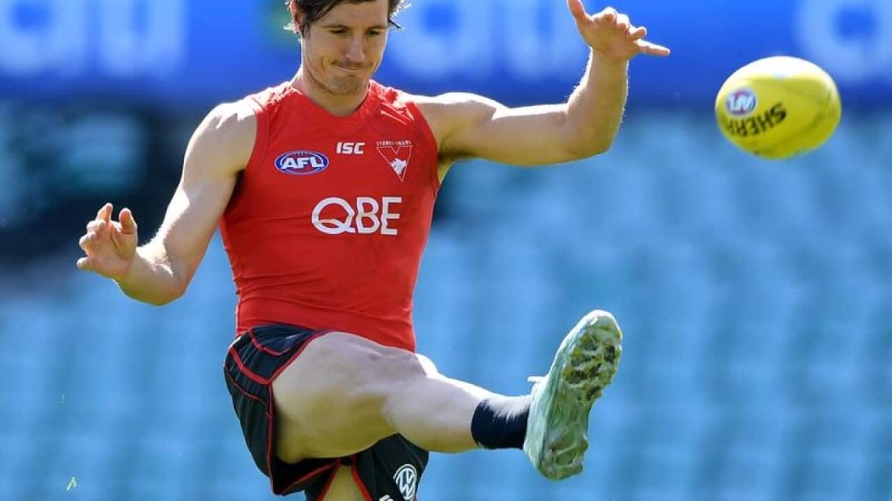 Kurt Tippett of the Sydney Swans