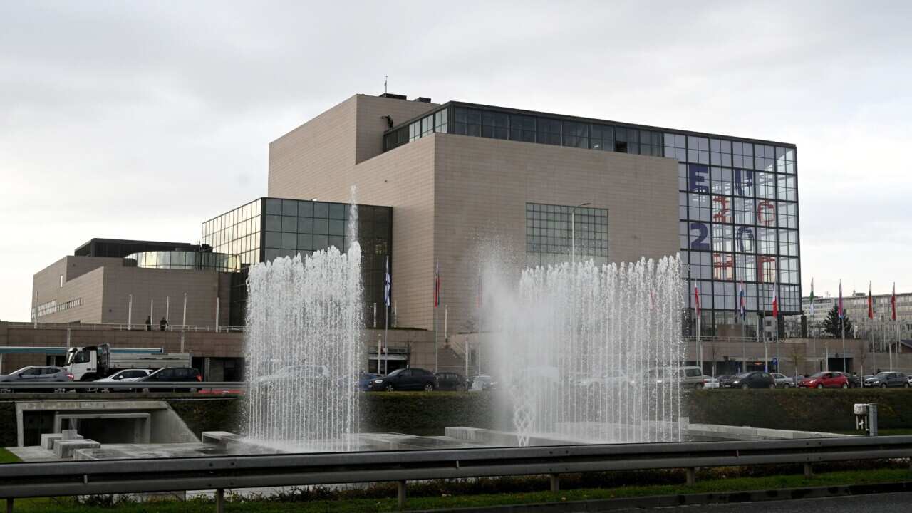 A view of Croatia's National and University Library